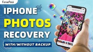 How to Recover Deleted Photos from iPhone  With  Without Backup [upl. by Aicek]