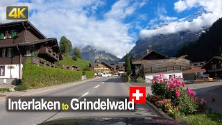 Scenic drive from Interlaken to Grindelwald in the Bernese Oberland Switzerland 🇨🇭 [upl. by Kaylil]