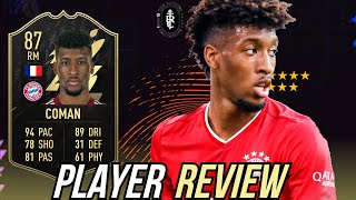 KING COMAN 87 IF COMAN PLAYER REVIEW  FIFA 22 Ultimate Team [upl. by Niaz317]