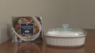 Corning Ware Baking Dish Use and Care Tips [upl. by Gareri348]