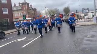 Whiterock Flute Band ABOD Easter Monday Sandy Row April 2024 Barley and OakBoys of Derry [upl. by Assillam364]