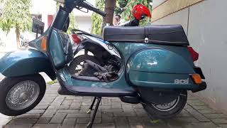 Knalpot Danmotor DGM Vespa Excel [upl. by Leontyne]