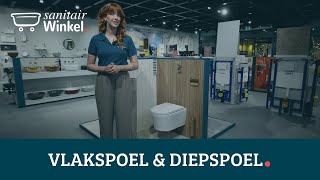 Wat is het verschil tussen een vlakspoel amp diepspoel toilet [upl. by Tihor]