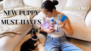 EVERYTHING I BOUGHT FOR MY NEW PUPPY 🐶💖 New Puppy Essentials Haul [upl. by Travax]