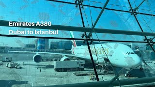 Aboard Emirates A380 Economy Class Dubai to Istanbul [upl. by Iinde808]