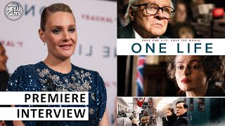 One Life Premiere  Romola Garai on honouring the life of an incredible woman [upl. by Esilehs]