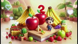 Apples and Bananas 2 Song  Fun Nursery Rhymes and Kids Songs [upl. by Lectra48]