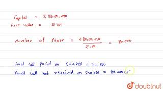 The subscribed capital of a company is Rs 8000000 and the nominal value of the [upl. by Feeley]