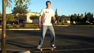 An Exercise to Increase Beginner Balance on a Skateboard [upl. by Ymmij718]