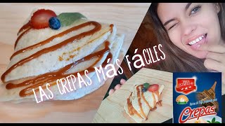 ❤RECETA DE CREPAS Harina preparada 3 ESTRELLASMenos de 5min 🤩🍓 [upl. by Cormick]