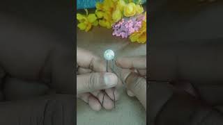 How to make pearls hairpin at home pearl hairpinhandmade pearlaccessories diy [upl. by Durham940]