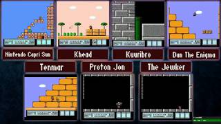 ProtonJon  7 Player Race  Super Mario Bros 3 and Donkey Kong Country 1 [upl. by Maressa]