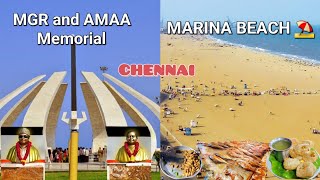 MGR and Amma Memorial Samadhi Chennai Tourist Places  A must see destination [upl. by Lidah300]