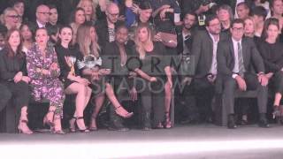 Fashion Week  Kim Kardashian Shows Off PostBaby Bod At Givenchy Show With Kanye West  Front Row [upl. by Loise]