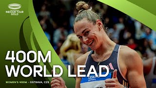 Klaver powers to 400m world lead 🔥  World Indoor Tour 2024 [upl. by Shelburne244]