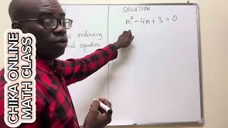 Finding Complementary Functions for Ordinary Differential Equation differentialequation maths fyp [upl. by Aicatsal]