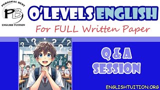 Olevels English Questions and Answers  Full Written Paper 30 mins [upl. by Chiou]