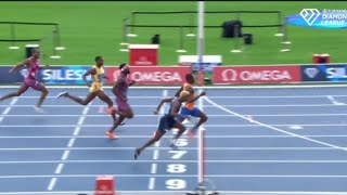 Letsile Tebogo wins Mens 200m at Wanda Diamond League 2024  Silesia New Meeting Record [upl. by Ahseela]