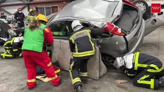 Selección para el campeonato nacional de excarcelación en accidentes de tráfico BomberosCM [upl. by Solakcin846]