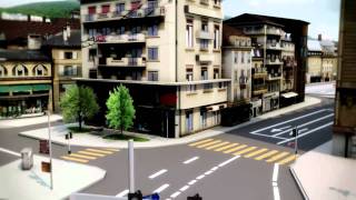 Neuchâtel aménagement du territoire urbanisme 3d avec blender 3d [upl. by Inaffyt764]