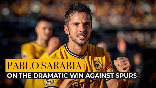 quotIt was an amazing momentquot  Goalscorer Pablo Sarabia on late comeback win against Spurs [upl. by Adnohsor793]