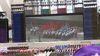 NDP 2014 NE1 March Past [upl. by Naivaf]