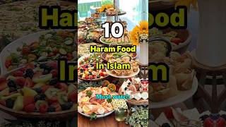 Top 10 Haram food in Islam food viral [upl. by Olyhs]