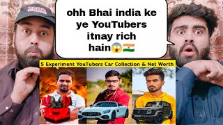 Top 5 Experiment YouTubers Car Collection amp Net worth Mr Indian HackerCrazy XyzYash Ke Experiment [upl. by Inuat]