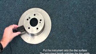 Roughness measurement on a brake disc [upl. by Donetta]