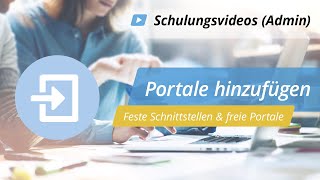 Portale hinzufügen  Schulungsvideo Administratoren  onOffice Software [upl. by Llerrac]