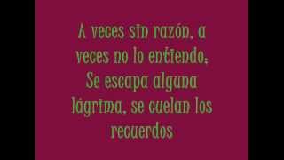 Me fuí  Allá Te Espero Canción con letra [upl. by Wildon]