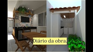 COMO FICOU O PROJETO DA LAVANDERIA  ÁREA GOURMET ♥ [upl. by Ellehsat424]