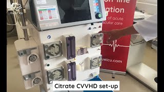 CVVHD setup citrate [upl. by Neehahs]