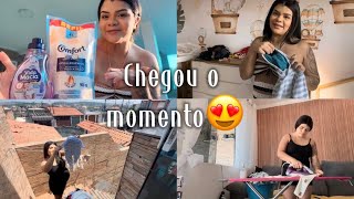 VLOG LAVANDO E PASSANDO AS ROUPAS DO BEBE COMO HIGIENIZO A MÁQUINA Gica Maria [upl. by Tommi]