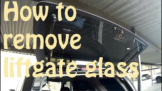 How to remove Liftgate glass of Ford EscapeMercury Mariner [upl. by Dnomso409]