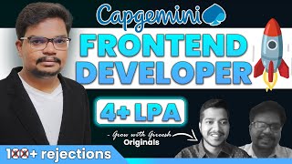 100 Rejections 1year career gap to 4LPA in Capegemini  Front End developer  Fresher [upl. by Neesay]