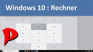 Windows 10  kleine Helferlein  Taschenrechner  Calculator [upl. by Napoleon]