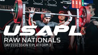 2023 USAPL Raw Nationals  Day 2  Session 1  Platform 3 [upl. by Auos]