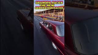 GRANDPA RACES HIS MUSCLE CAR AGAINST THE NEW GENERATION OF DRAG RACER [upl. by Aihsatal662]