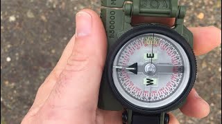 THIS is how to use a Compass Lensatic Compass for beginners [upl. by Bergin]