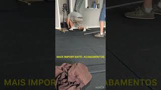 Instalação de piso de borracha para academia em Porto Alegre [upl. by Aramot60]