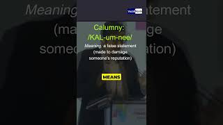 quotCalumnyquot  Learn English with Arnab Goswami shorts spokenenglish [upl. by Nelleeus]