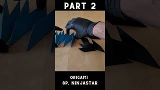 Origami 8Sided Ninja Star Tutorial 🐱⭐ How to Fold an Epic Paper Ninja Star Part 2 [upl. by Anitnuahs]