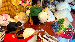 A SOULHEALING Process VIETNAMESE WOMEN sustains HERITAGE of traditional CONICAL HATS [upl. by Ttekcirc]