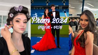 PROM VLOG 💕 getting my makeup done hair done party full day vlog ✨ [upl. by Raphael]