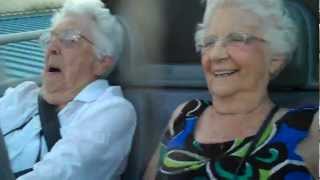 Two 90 year olds on roller coaster [upl. by Publius]