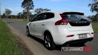 2013 Volvo V40 D4 Kinetic engine sound and 0100kmh [upl. by Ecinahs]