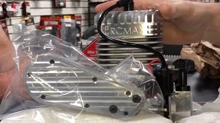 BOTAJELL Unboxing Ported 46cc RCMAX EngineampLOSI MTXL5T Conversion Kit From Detroit Performance RC [upl. by Yltnerb]