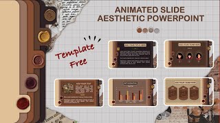 AESTHETIC POWERPOINT 1  ANIMATED SLIDE TUTORIAL  BULLET JOURNAL  FREE POWERPOINT TEMPLATE [upl. by Lena576]