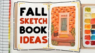 Fun Sketchbook Ideas for FALL [upl. by Elletsyrk865]